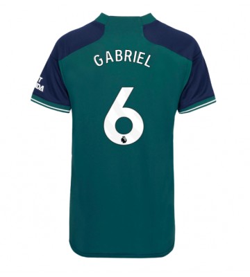 Arsenal Gabriel Magalhaes #6 Tredje trøje Dame 2023-24 Kort ærmer